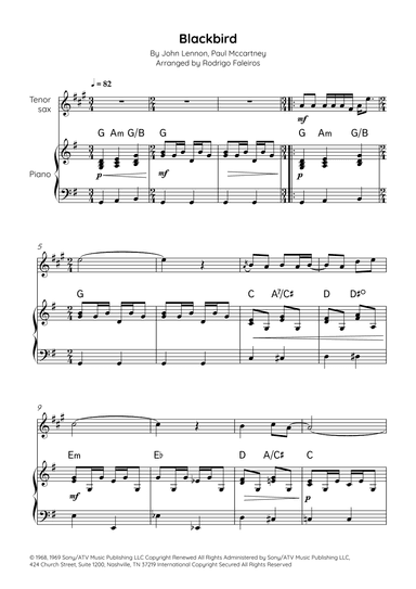 Blackbird (arr. Rodrigo Faleiros)