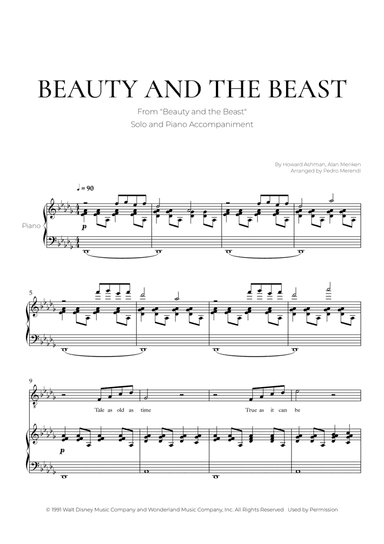Beauty And The Beast (arr. Pedro Merendi)