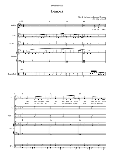 Demons (arr. Olga Leonard)