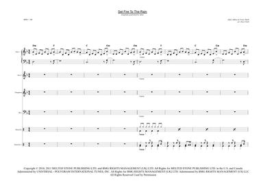Set Fire To The Rain (arr. David E. Clark)