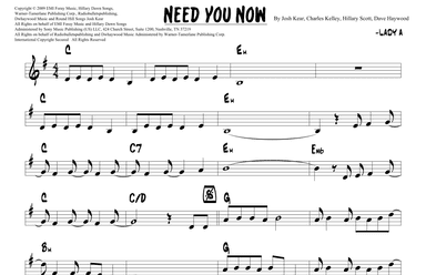 Need You Now (arr. Joseph Hasper)