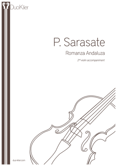 Sarasate - Romanza Andaluza, 2nd violin accompaniment (arr. Duo Klier)