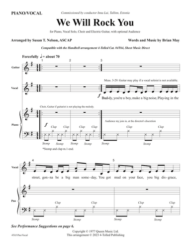 We Will Rock You (arr. Susan T. Nelson)