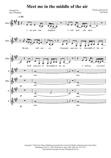 Meet Me In The Middle Of The Air (arr. Alice Wharldall)