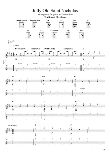 Jolly Old Saint Nicholas (arr. Damien Roy)