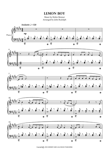 Lemon Boy (arr. John Rudolph)