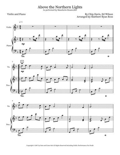 Above The Northern Lights (arr. Matthew Ryan Ross)