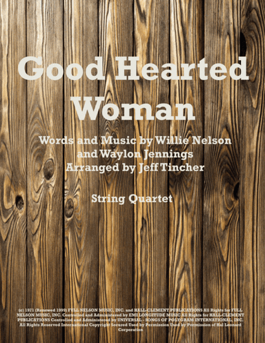 A Good Hearted Woman (arr. Jeff Tincher)