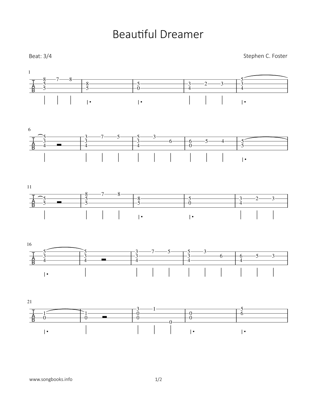 Beautiful Dreamer (arr. Bettina Schipp)