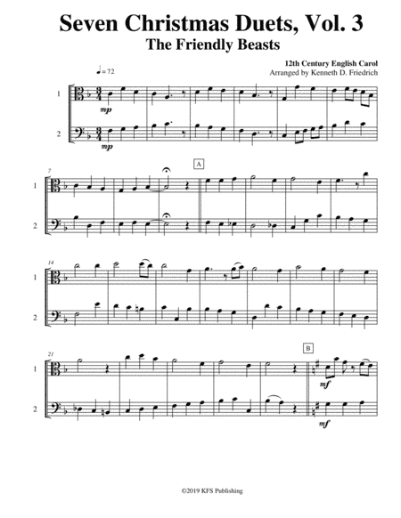 Seven Christmas Duets, Vol. 3 (arr. Kenneth D. Friedrich)