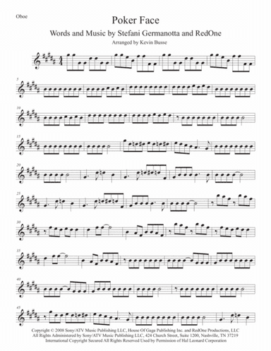 Poker Face (arr. Kevin Busse)