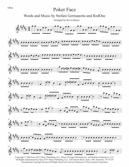 Poker Face (arr. Kevin Busse)