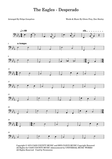Desperado (arr. Felipe Gonçalves)