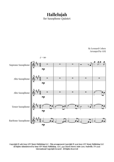 Hallelujah (arr. GDJ)