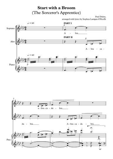Start with a Broom (The Sorcerer's Apprentice) (arr. Stephen Lanigan-O'Keeffe)