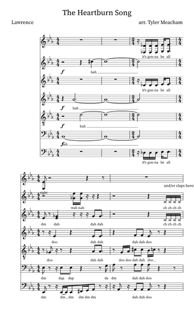 The Heartburn Song (arr. Tyler Meacham)