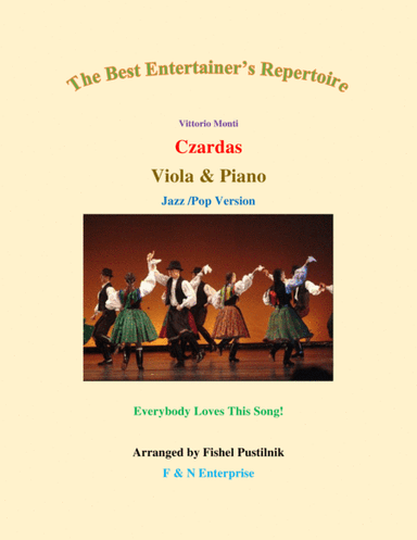 "Czardas"-Piano Background for Viola and Piano (arr. Fishel Pustilnik)