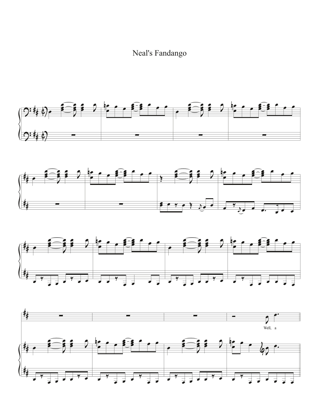 Neal's Fandango (arr. Biegler)