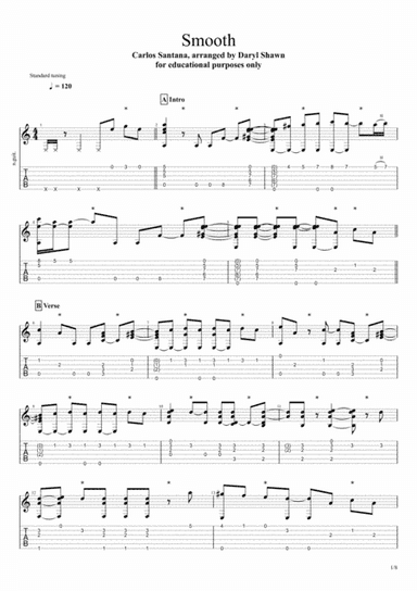 Smooth (arr. Daryl Shawn)