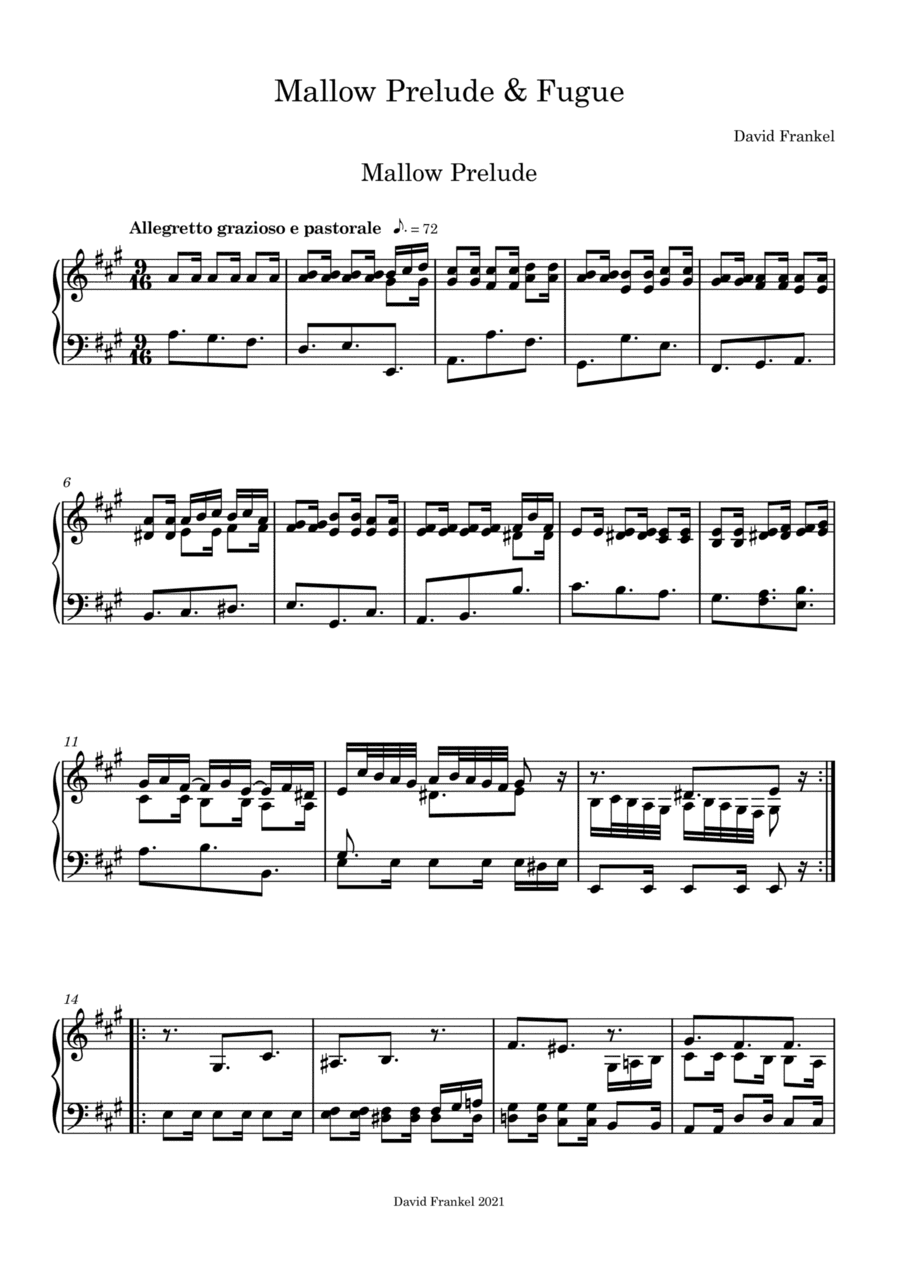 Mallow Prelude & Fugue