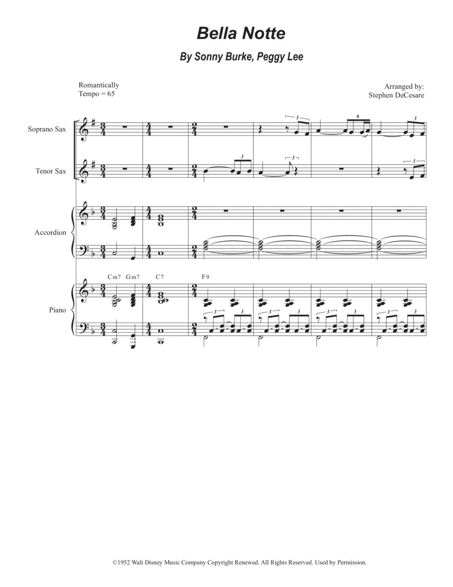 Bella Notte (arr. Stephen DeCesare)