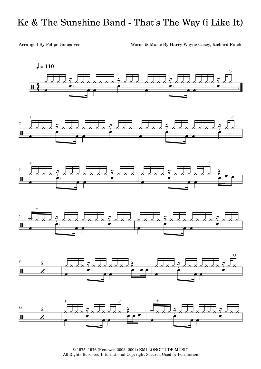 That's The Way (i Like It) (arr. Felipe Gonçalves)