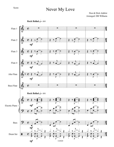 Never My Love (arr. DB Williams)
