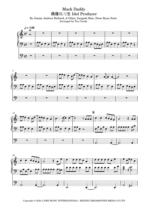 Mack Daddy (arr. Tan Candy)