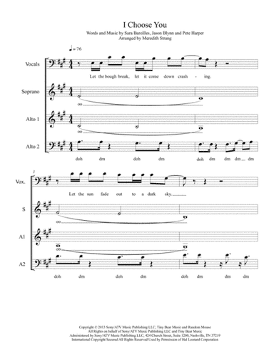 I Choose You (arr. Meredith Strang)