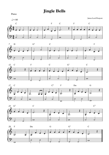 Jingle Bells - Piano Solo (arr. Wesley S. SIlva)