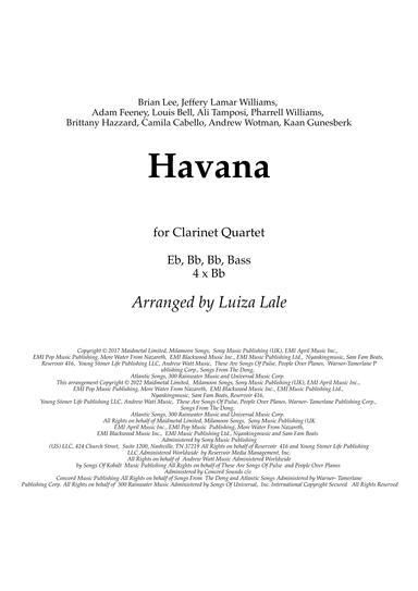 Havana (arr. Luiza Lale)