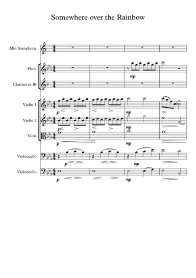 Over The Rainbow (from The Wizard Of Oz) (arr. Jay Heo)
