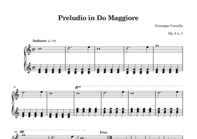 Preludio in Do Maggiore Op. 2 No. 3