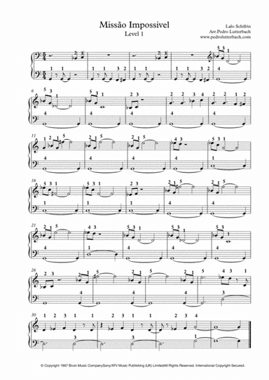 Mission: Impossible Theme (mission Accomplished) (arr. Pedro Lutterbach)