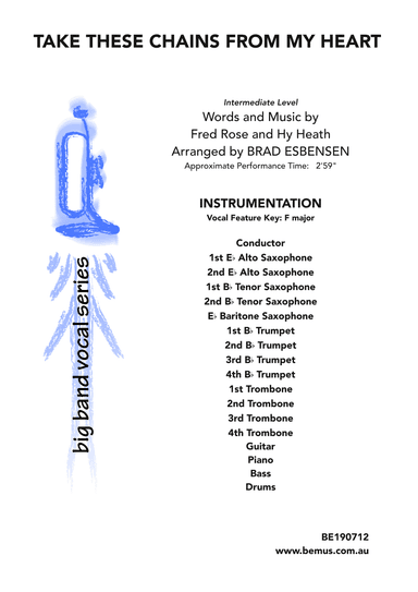 Take These Chains From My Heart (arr. Brad Esbensen)