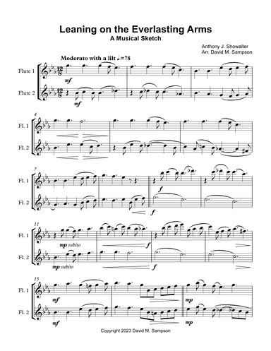 Leaning on the Everlasting Arms (arr. David M. Sampson)
