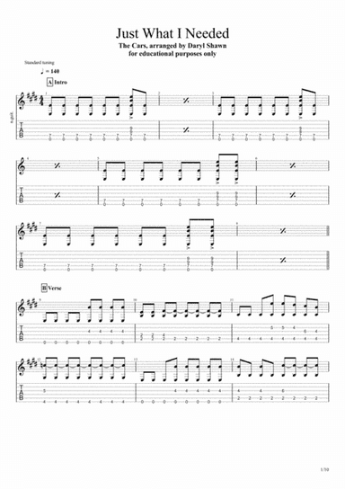 Just What I Needed (arr. Daryl Shawn)