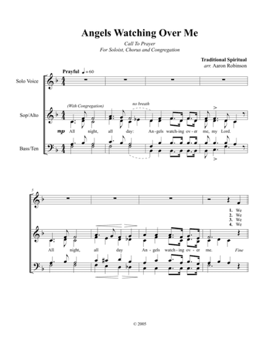 Angels Watching Over Me (arr. Aaron Robinson)