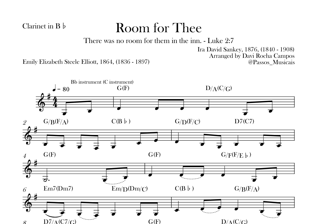 Room for Thee (arr. Davi Rocha Campos)