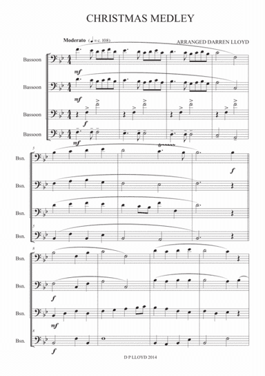 Christmas medley - Bassoon quartet (arr. Darren Lloyd)