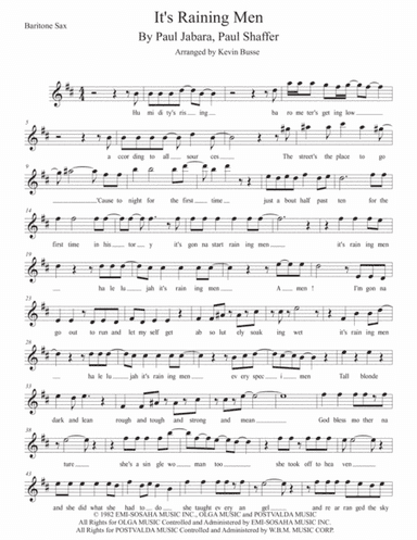 It's Raining Men (arr. Kevin Busse)