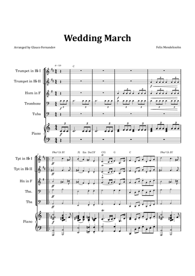 Wedding March (arr. Glauco Fernandes)