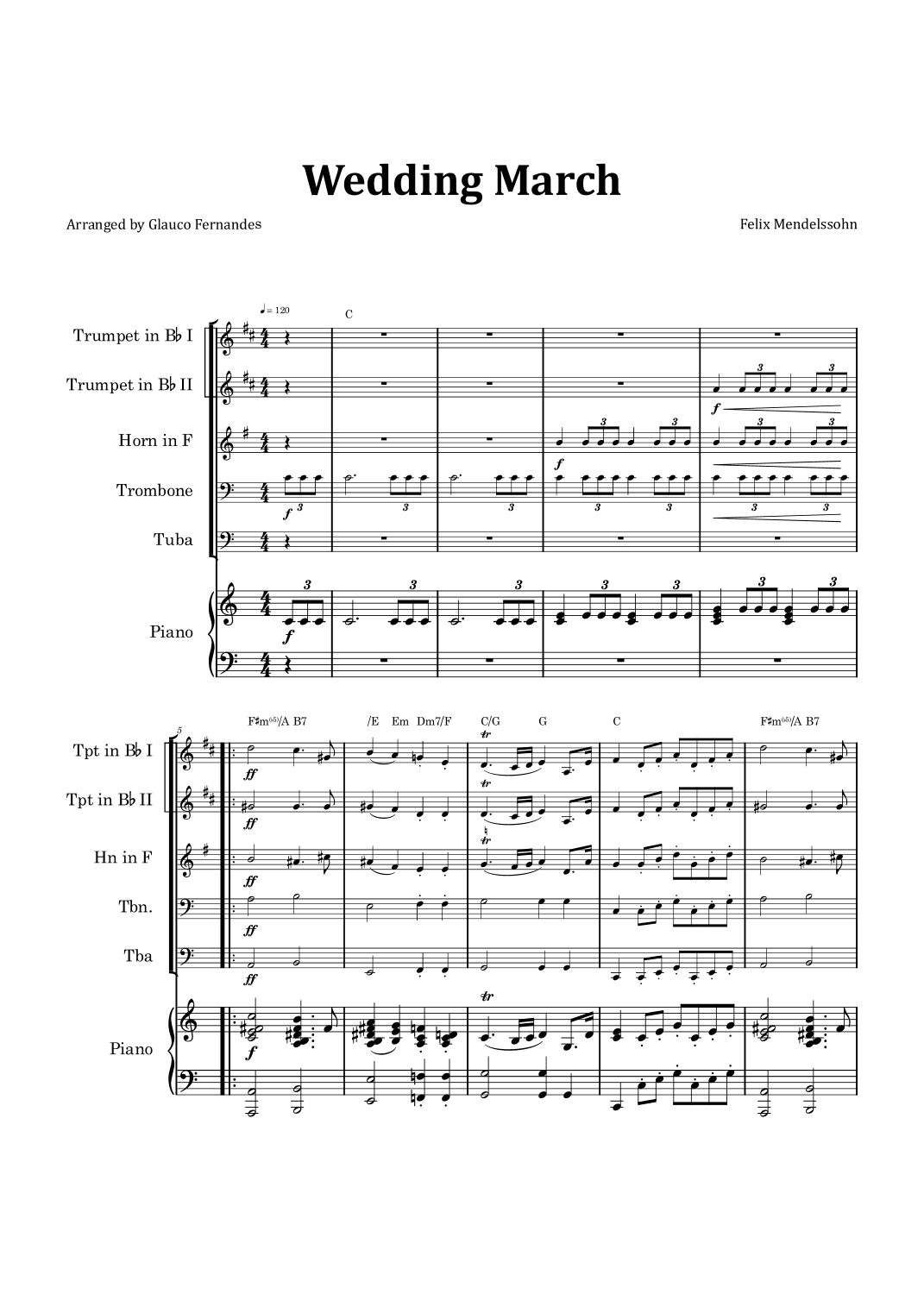 Wedding March (arr. Glauco Fernandes)