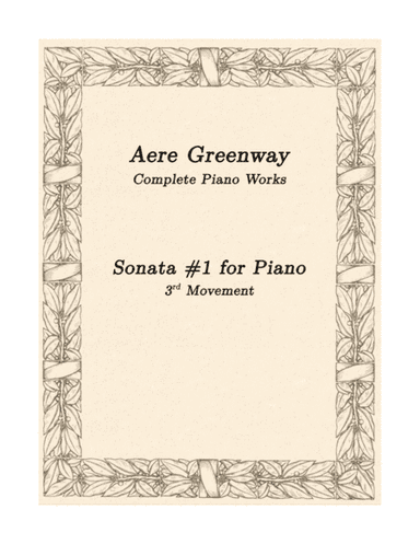 Piano Sonata - 3rd Movement