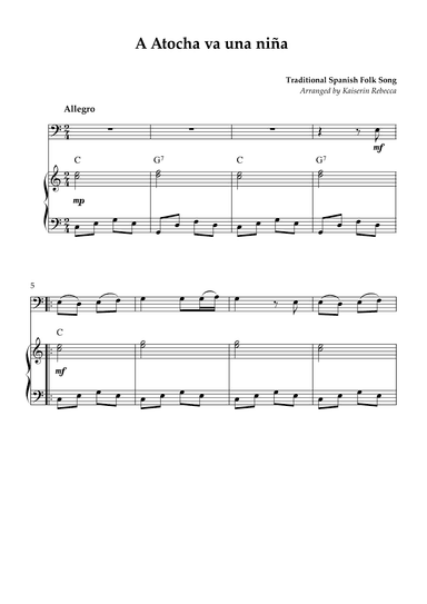 A Atocha va una niña (arr. Kaiserin Rebecca)