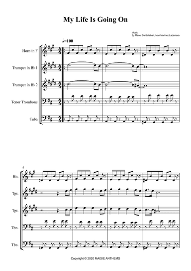 La Casa De Papel (my Life Is Going On) (arr. João Marcos Maciel)