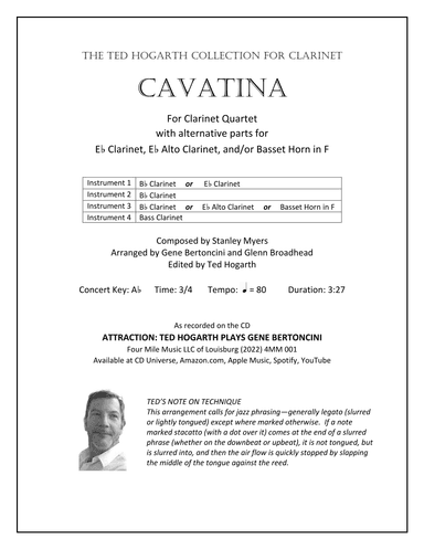 Cavatina (arr. Gene Bertoncini and Glenn Broadhead)