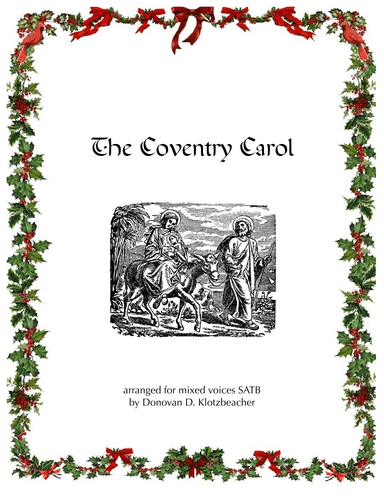 Coventry Carol (arr. Donovan D. Klotzbeacher)
