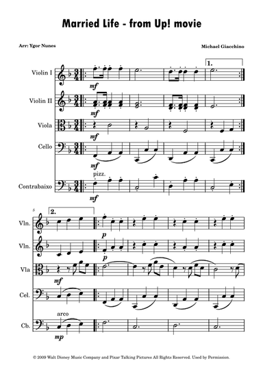 Married Life (arr. Ygor Nunes)
