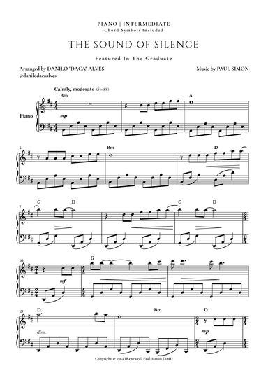 The Sound Of Silence (arr. Danilo "Daca" Alves)